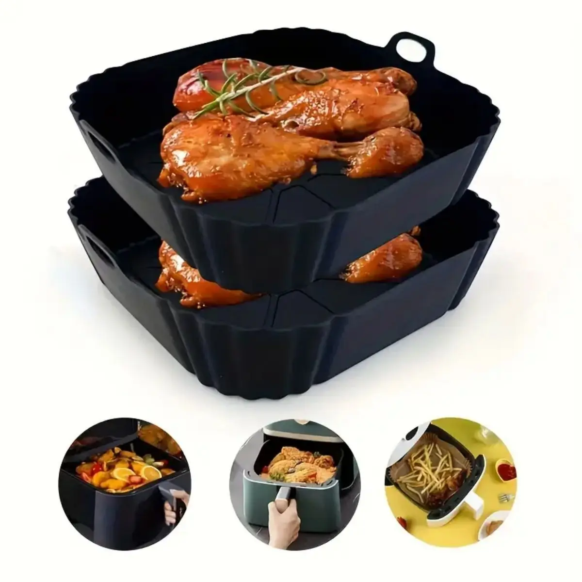 Wielorazowy silikonowy garnek  – Air Fryer Silicone Pot Liner recenzja i cena